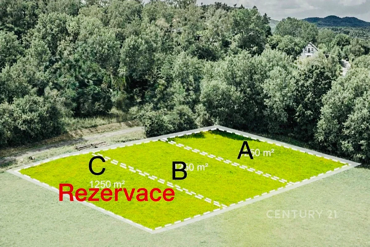 Prodej stavebního pozemku 1250 m²